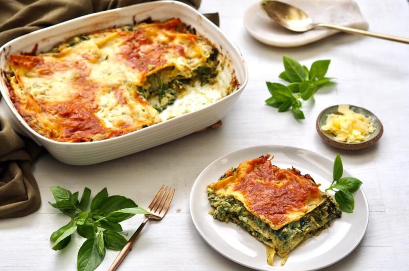 SPINACH, RICOTTA & PESTO LASANGE